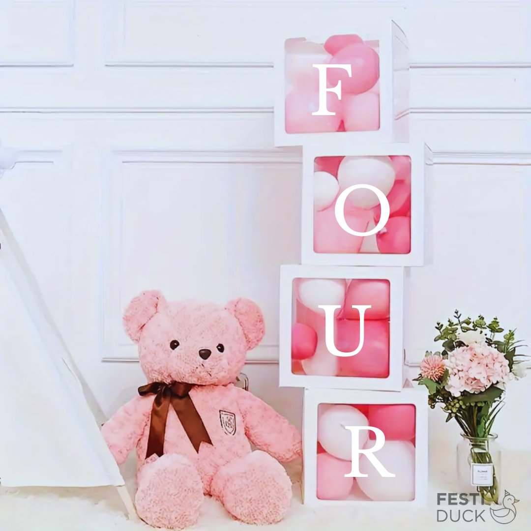 Premium FOUR Letter Balloon Box Set