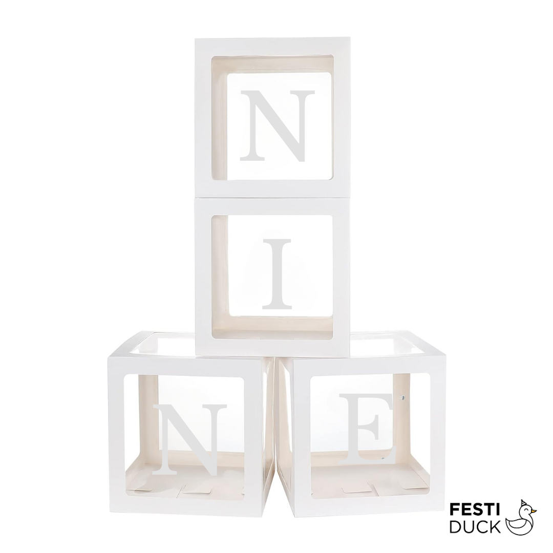Premium NINE Letter Balloon Box Set