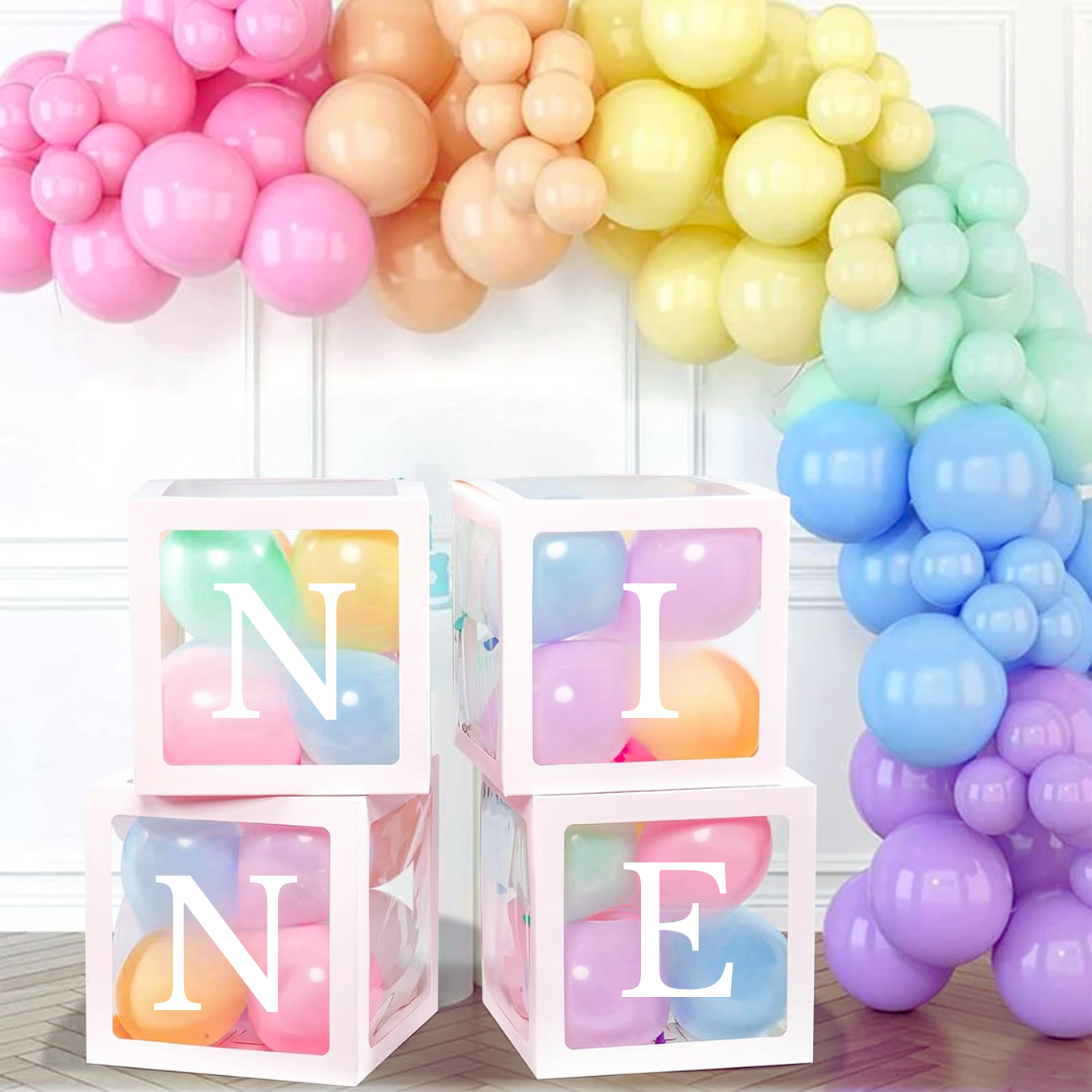 Premium NINE Letter Balloon Box Set