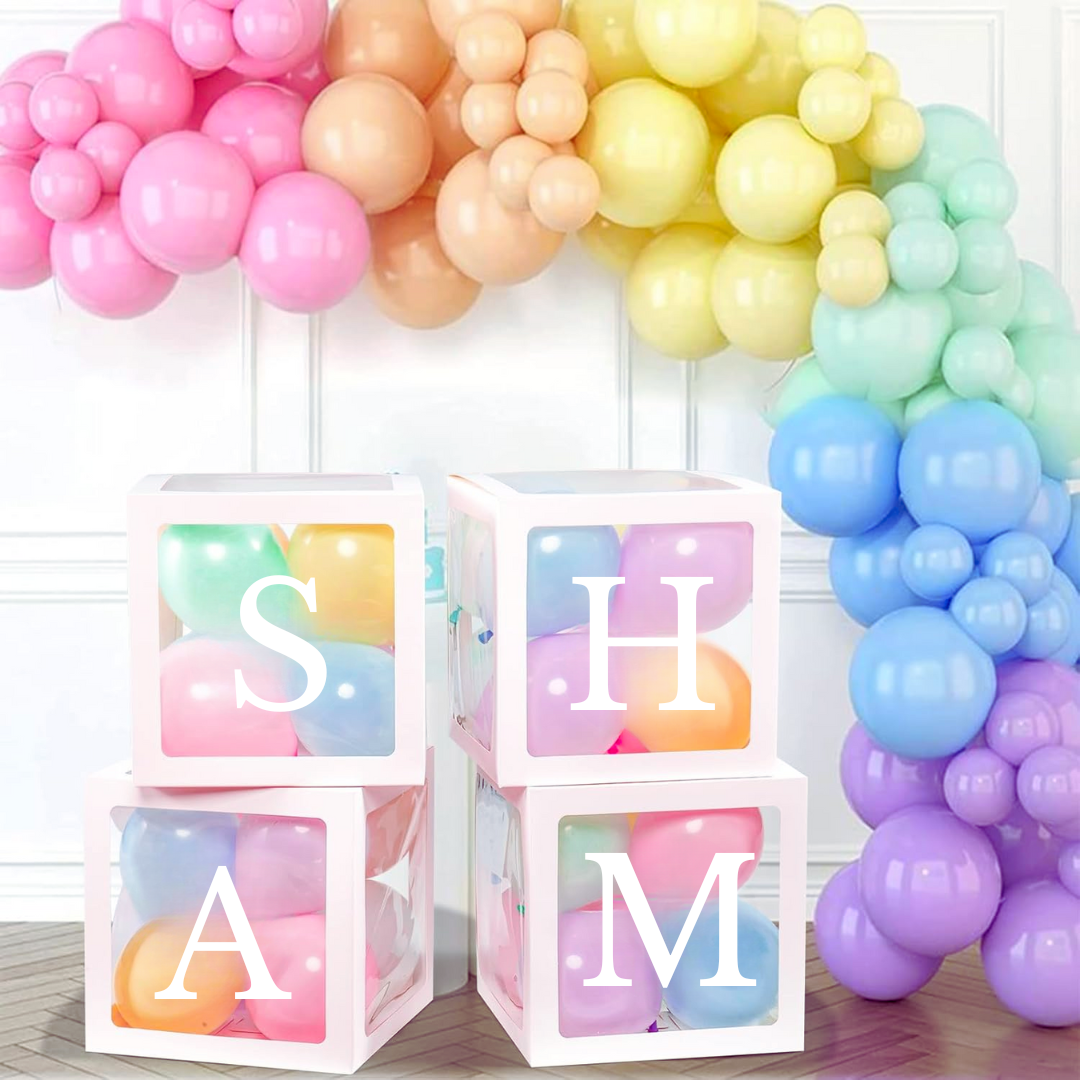 Festi Duck Personalized Name Balloon Boxes