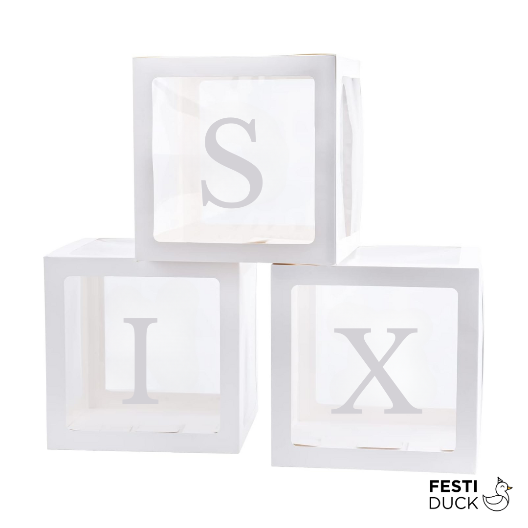 Premium SIX Letter Balloon Box Set