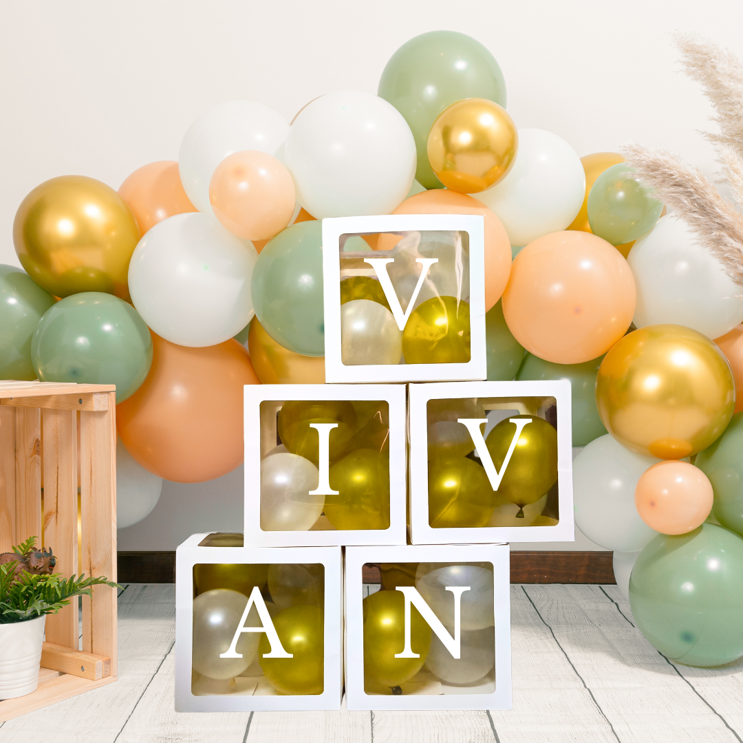 Festi Duck Personalized Name Balloon Boxes